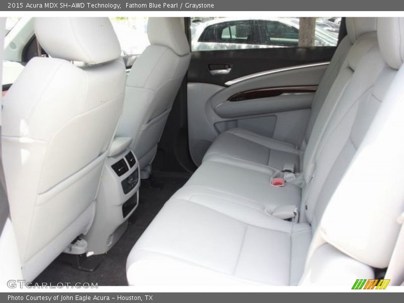 Fathom Blue Pearl / Graystone 2015 Acura MDX SH-AWD Technology