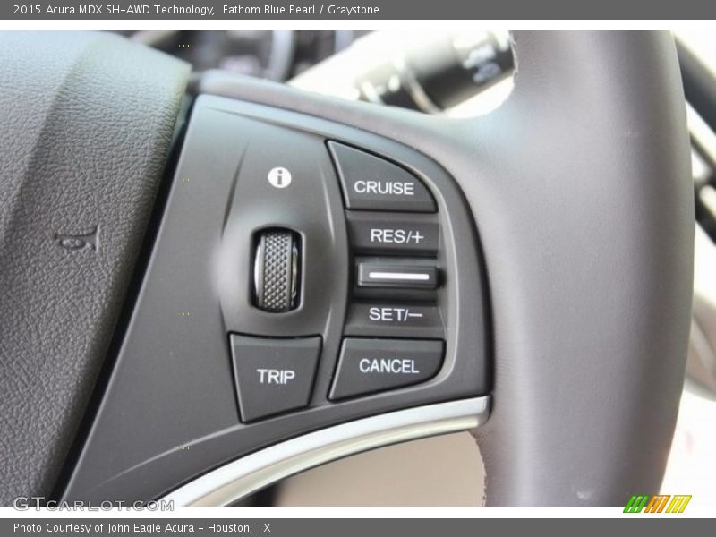 Fathom Blue Pearl / Graystone 2015 Acura MDX SH-AWD Technology