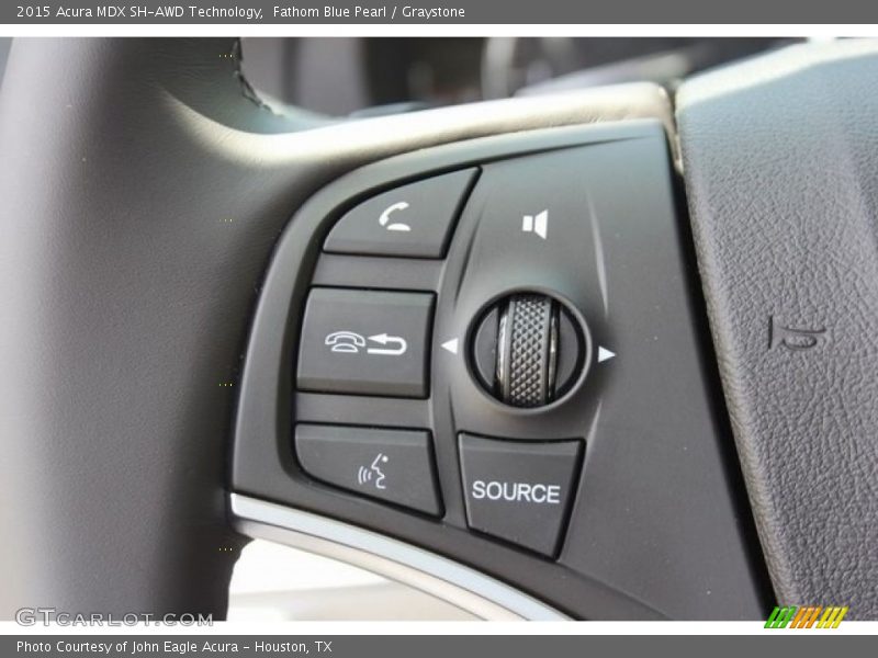 Fathom Blue Pearl / Graystone 2015 Acura MDX SH-AWD Technology