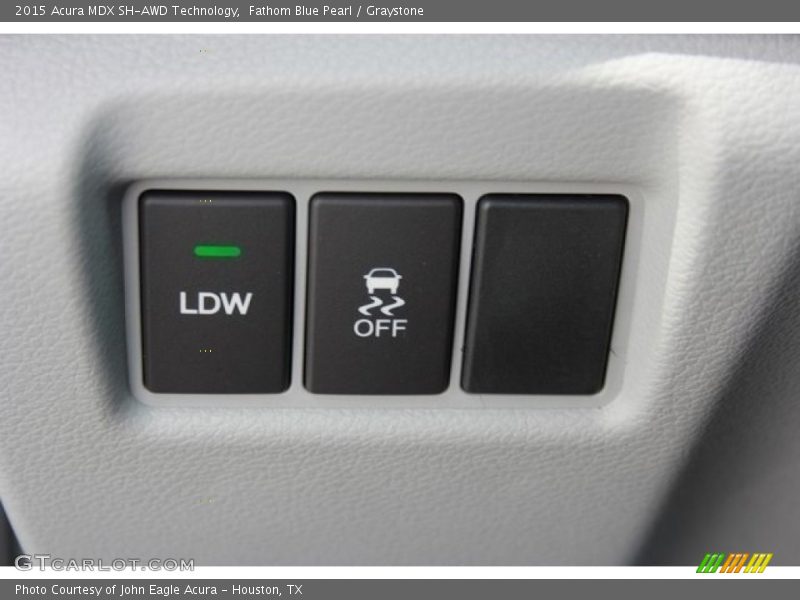 Fathom Blue Pearl / Graystone 2015 Acura MDX SH-AWD Technology