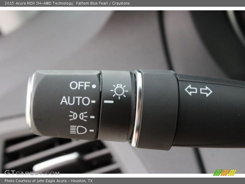 Fathom Blue Pearl / Graystone 2015 Acura MDX SH-AWD Technology