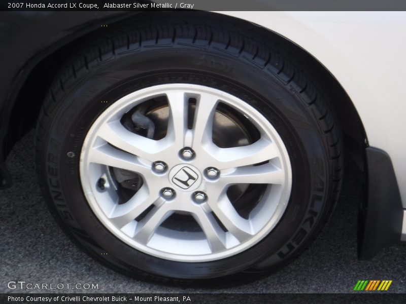 Alabaster Silver Metallic / Gray 2007 Honda Accord LX Coupe