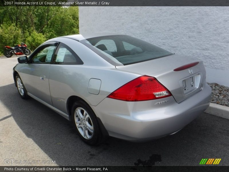 Alabaster Silver Metallic / Gray 2007 Honda Accord LX Coupe