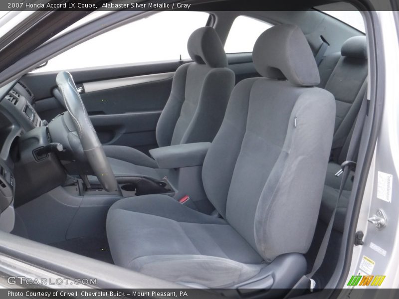 Alabaster Silver Metallic / Gray 2007 Honda Accord LX Coupe