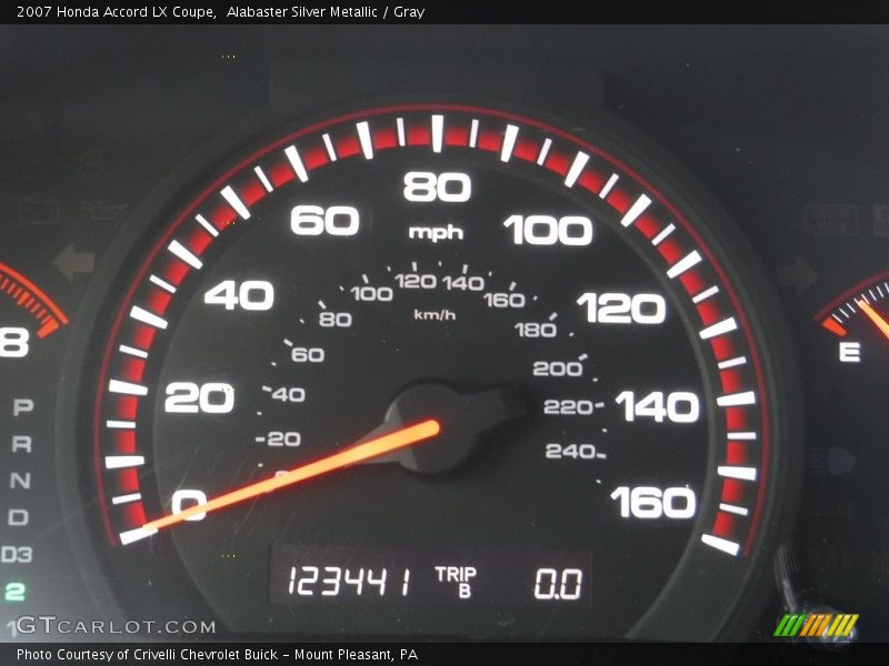 Alabaster Silver Metallic / Gray 2007 Honda Accord LX Coupe