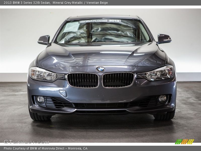 Mineral Grey Metallic / Venetian Beige 2013 BMW 3 Series 328i Sedan