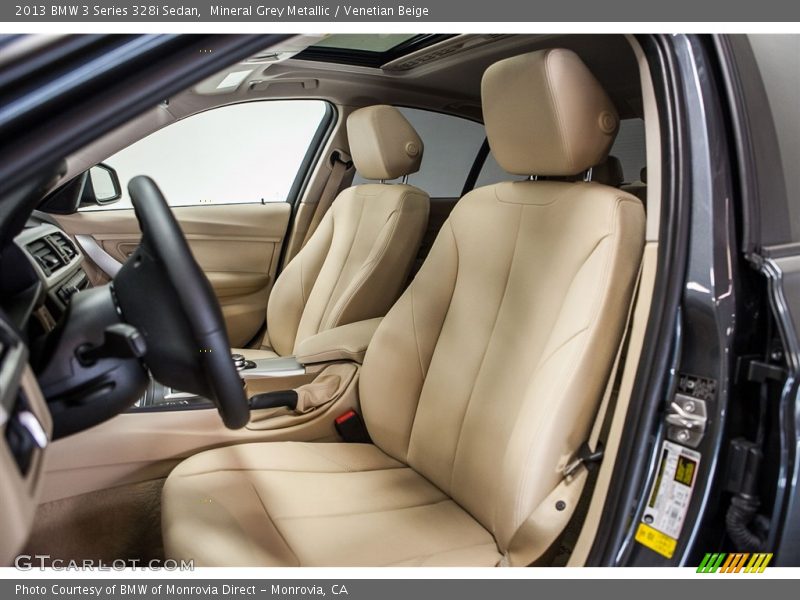Mineral Grey Metallic / Venetian Beige 2013 BMW 3 Series 328i Sedan