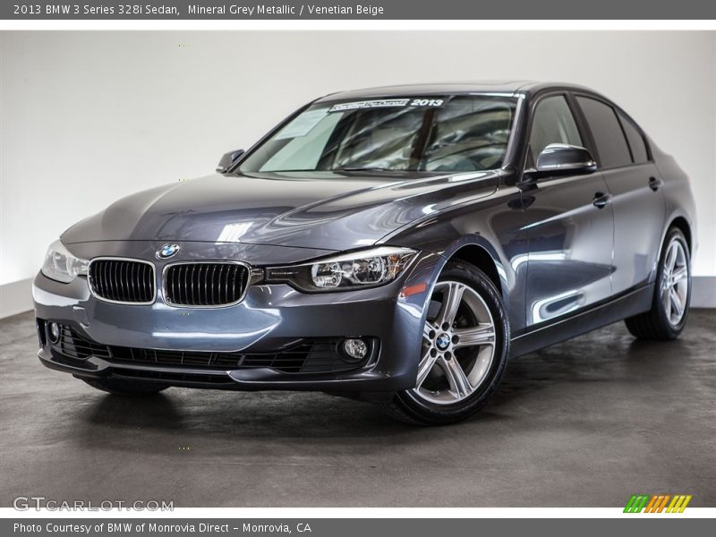 Mineral Grey Metallic / Venetian Beige 2013 BMW 3 Series 328i Sedan