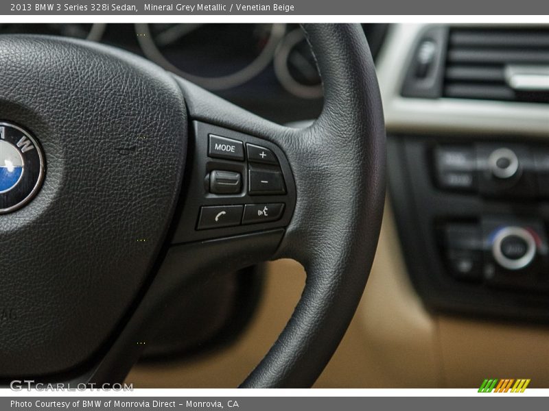Mineral Grey Metallic / Venetian Beige 2013 BMW 3 Series 328i Sedan