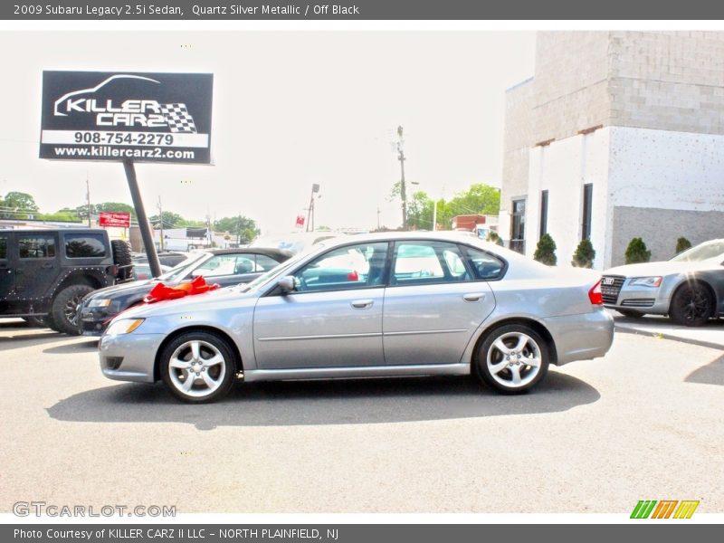 Quartz Silver Metallic / Off Black 2009 Subaru Legacy 2.5i Sedan