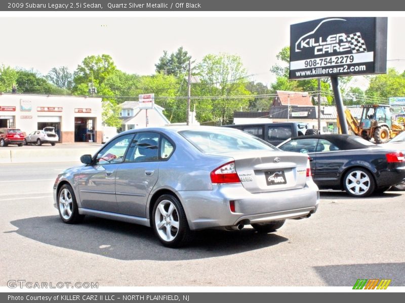 Quartz Silver Metallic / Off Black 2009 Subaru Legacy 2.5i Sedan