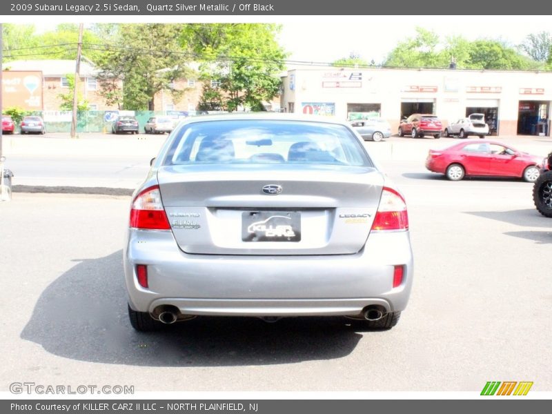Quartz Silver Metallic / Off Black 2009 Subaru Legacy 2.5i Sedan