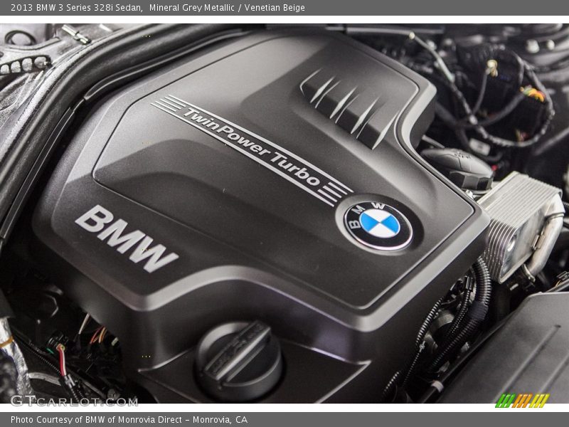 Mineral Grey Metallic / Venetian Beige 2013 BMW 3 Series 328i Sedan