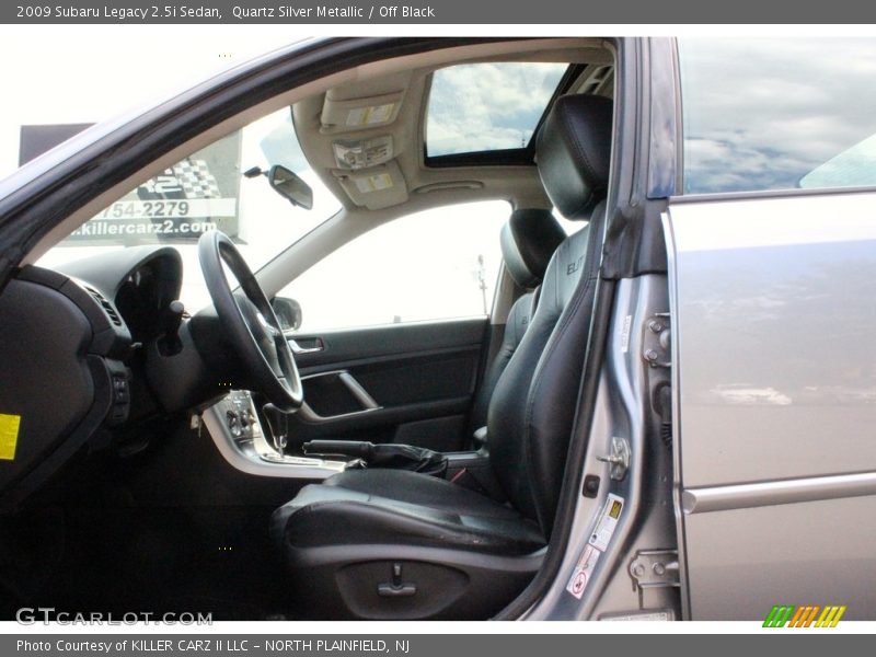 Quartz Silver Metallic / Off Black 2009 Subaru Legacy 2.5i Sedan