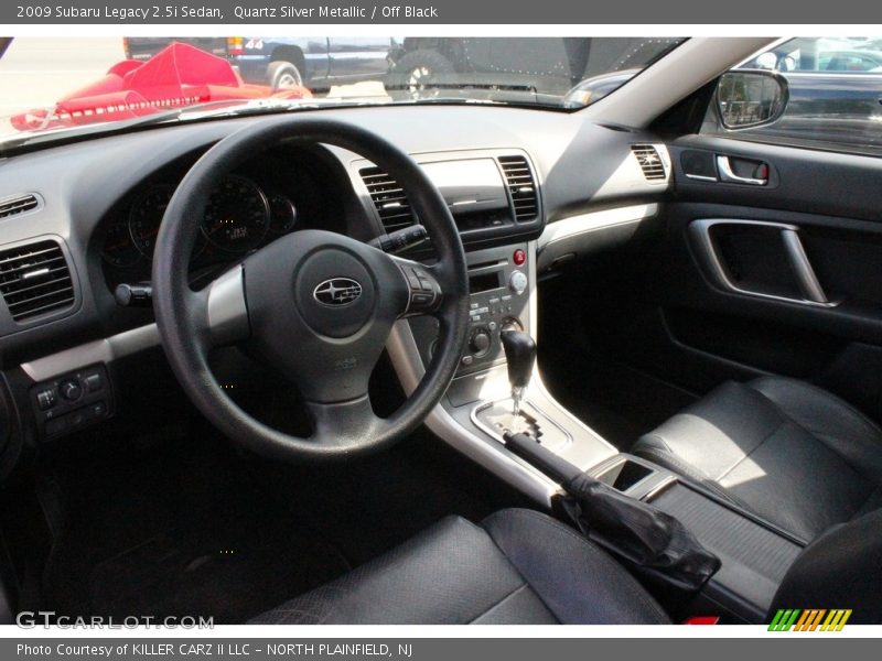 Quartz Silver Metallic / Off Black 2009 Subaru Legacy 2.5i Sedan