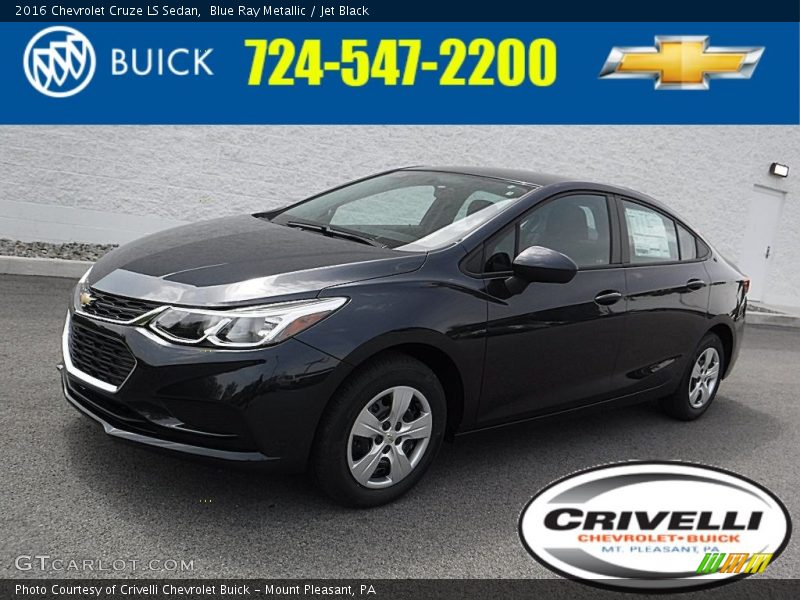 Blue Ray Metallic / Jet Black 2016 Chevrolet Cruze LS Sedan