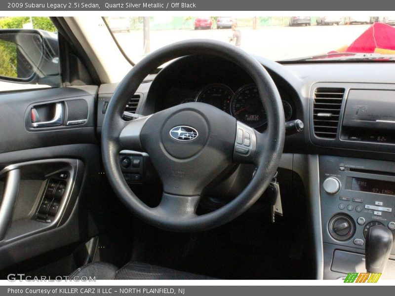 Quartz Silver Metallic / Off Black 2009 Subaru Legacy 2.5i Sedan