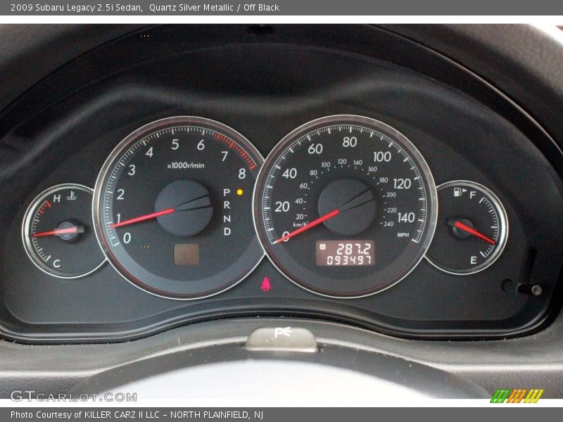 Quartz Silver Metallic / Off Black 2009 Subaru Legacy 2.5i Sedan