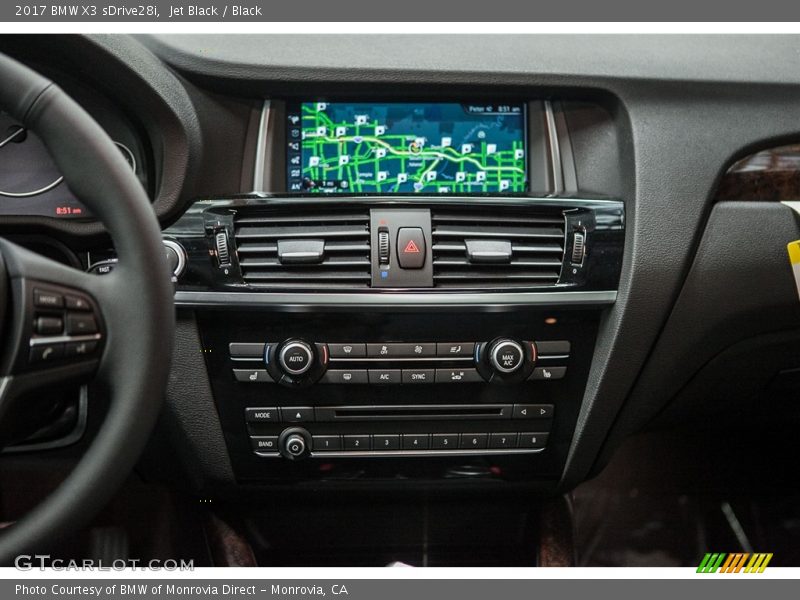 Jet Black / Black 2017 BMW X3 sDrive28i