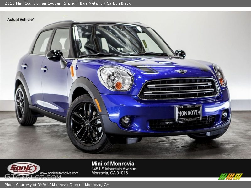 Starlight Blue Metallic / Carbon Black 2016 Mini Countryman Cooper