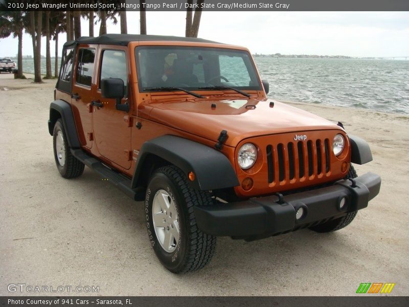 Front 3/4 View of 2010 Wrangler Unlimited Sport