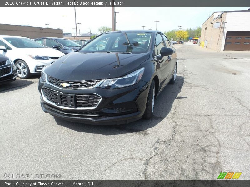 Mosaic Black Metallic / Jet Black 2016 Chevrolet Cruze LT Sedan