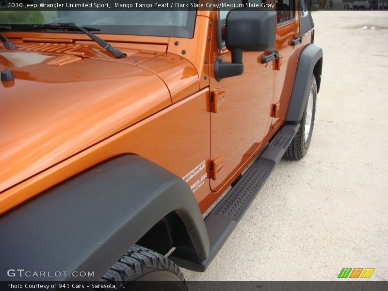 Mango Tango Pearl / Dark Slate Gray/Medium Slate Gray 2010 Jeep Wrangler Unlimited Sport