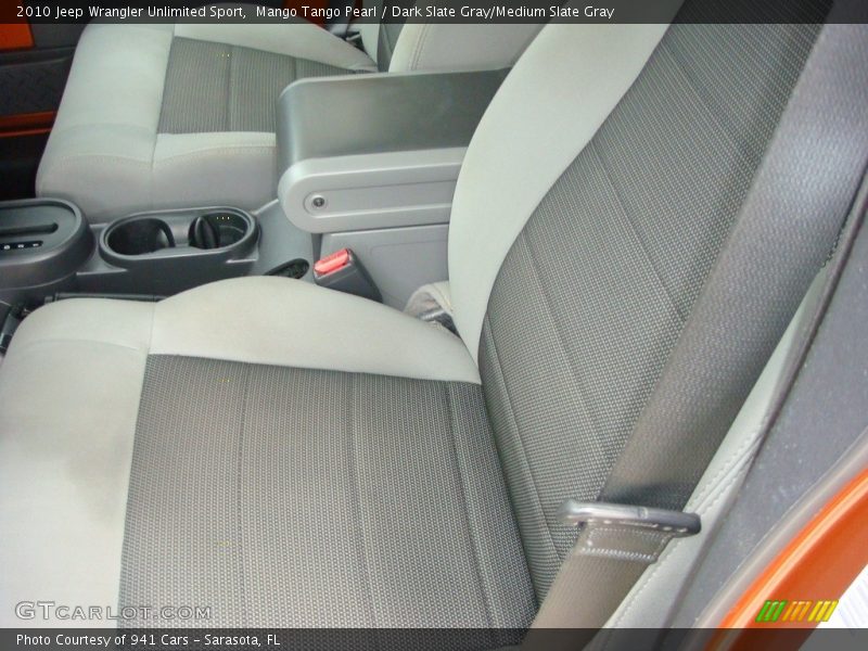 Mango Tango Pearl / Dark Slate Gray/Medium Slate Gray 2010 Jeep Wrangler Unlimited Sport