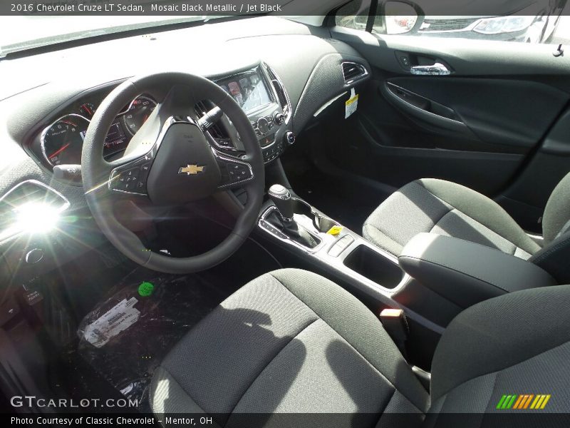 Mosaic Black Metallic / Jet Black 2016 Chevrolet Cruze LT Sedan