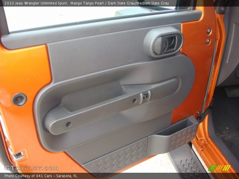 Mango Tango Pearl / Dark Slate Gray/Medium Slate Gray 2010 Jeep Wrangler Unlimited Sport