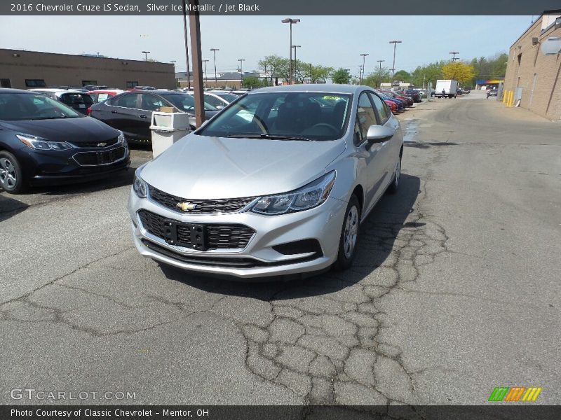 Silver Ice Metallic / Jet Black 2016 Chevrolet Cruze LS Sedan