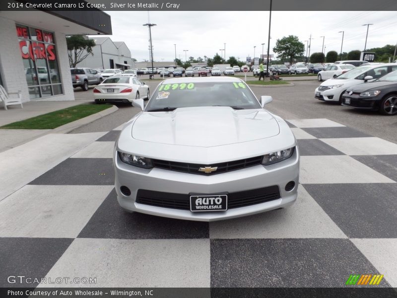 Silver Ice Metallic / Gray 2014 Chevrolet Camaro LS Coupe