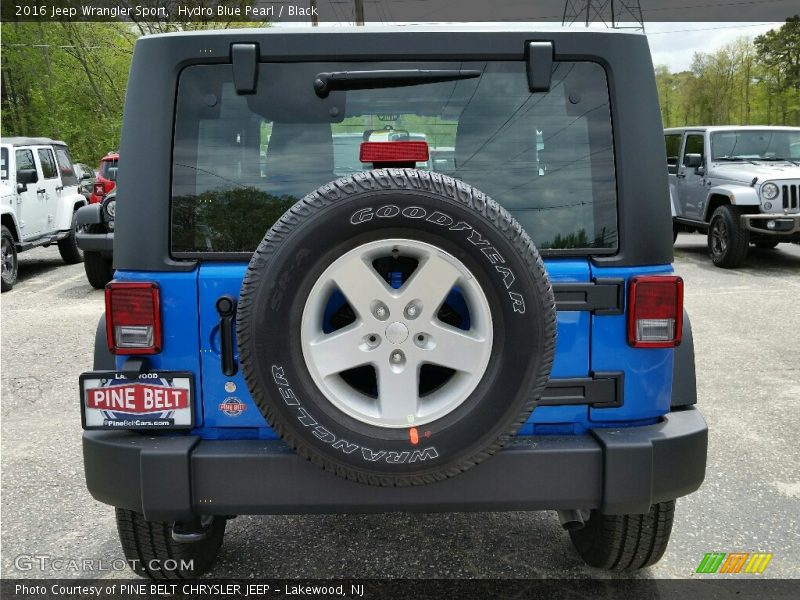 Hydro Blue Pearl / Black 2016 Jeep Wrangler Sport