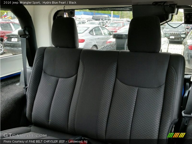 Hydro Blue Pearl / Black 2016 Jeep Wrangler Sport