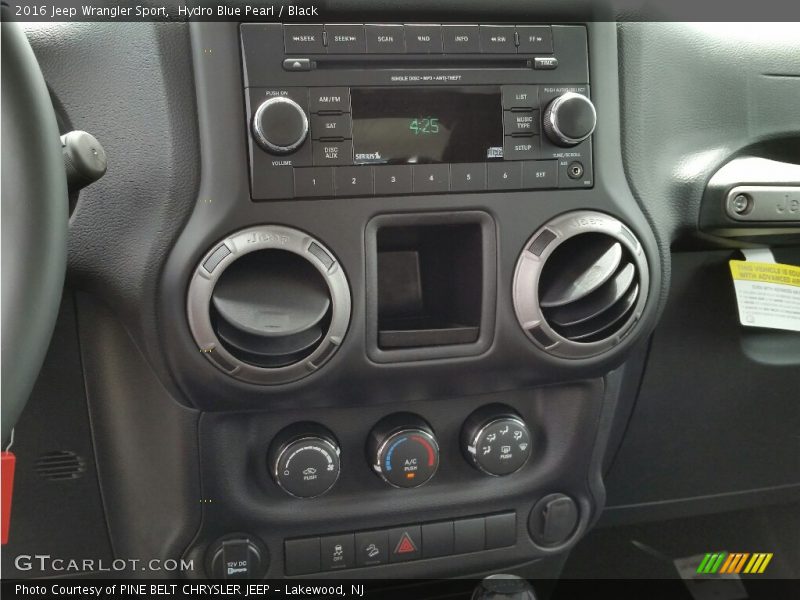 Hydro Blue Pearl / Black 2016 Jeep Wrangler Sport