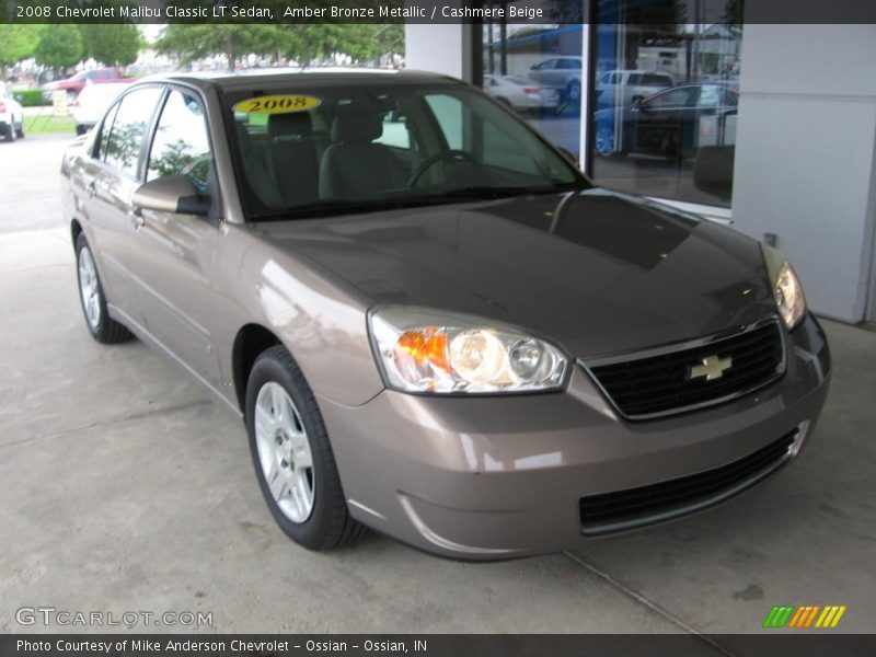 Amber Bronze Metallic / Cashmere Beige 2008 Chevrolet Malibu Classic LT Sedan