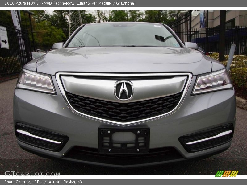 Lunar Silver Metallic / Graystone 2016 Acura MDX SH-AWD Technology