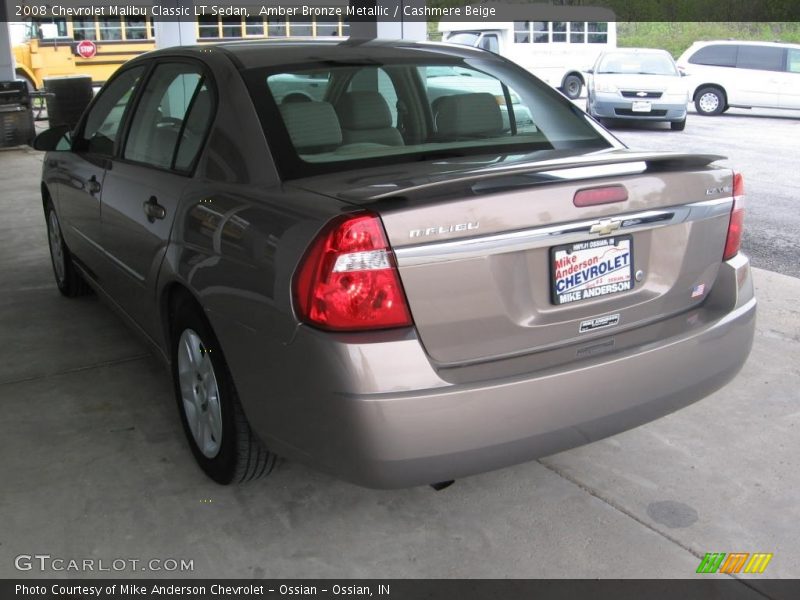 Amber Bronze Metallic / Cashmere Beige 2008 Chevrolet Malibu Classic LT Sedan