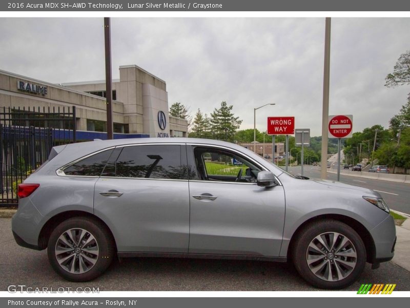 Lunar Silver Metallic / Graystone 2016 Acura MDX SH-AWD Technology