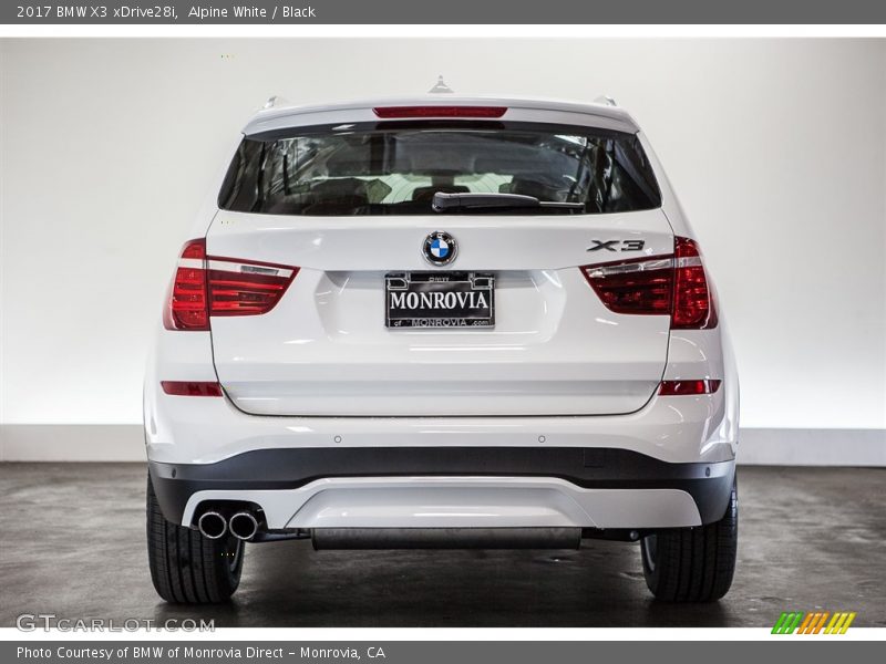 Alpine White / Black 2017 BMW X3 xDrive28i