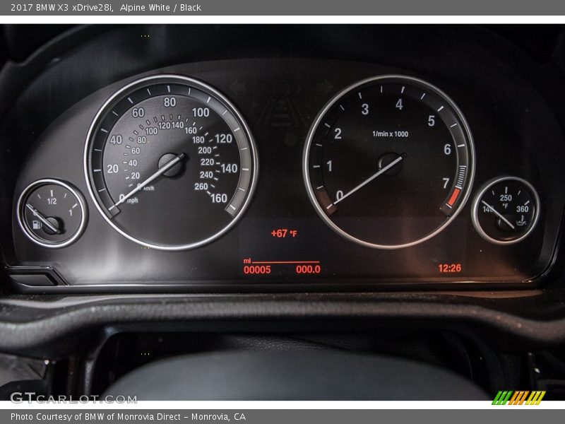 Alpine White / Black 2017 BMW X3 xDrive28i