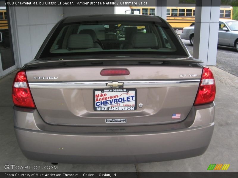 Amber Bronze Metallic / Cashmere Beige 2008 Chevrolet Malibu Classic LT Sedan