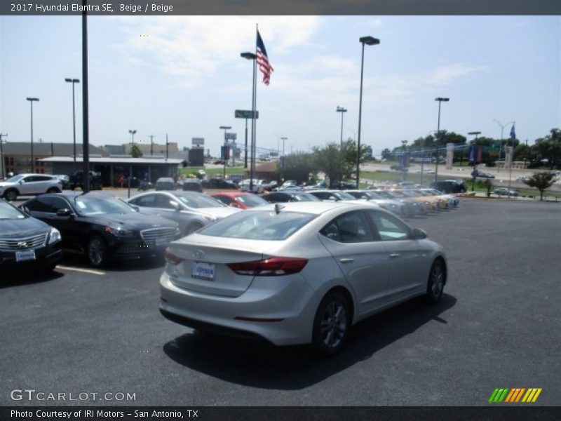 Beige / Beige 2017 Hyundai Elantra SE