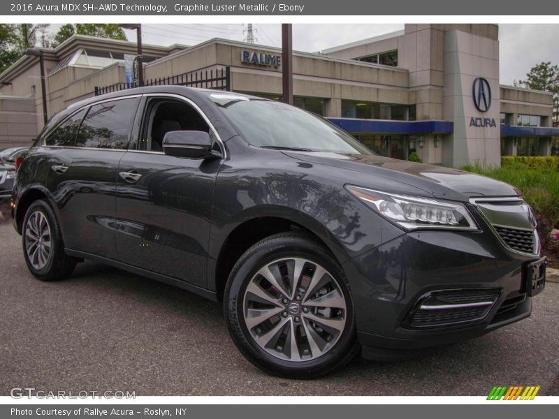 Graphite Luster Metallic / Ebony 2016 Acura MDX SH-AWD Technology
