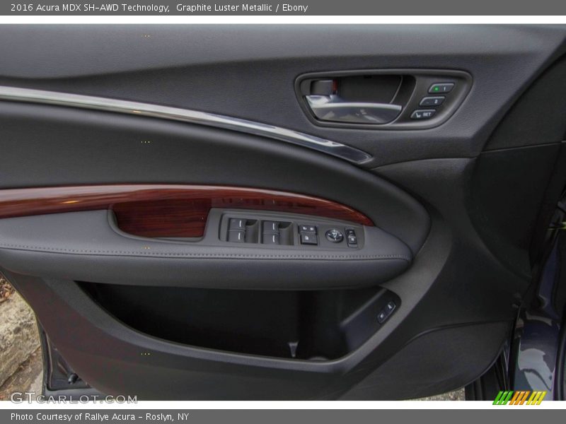 Graphite Luster Metallic / Ebony 2016 Acura MDX SH-AWD Technology