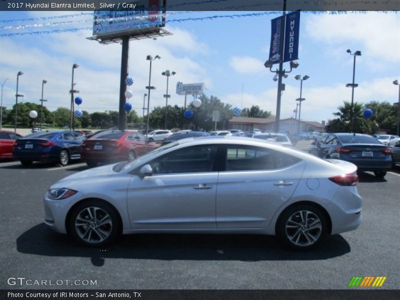 Silver / Gray 2017 Hyundai Elantra Limited