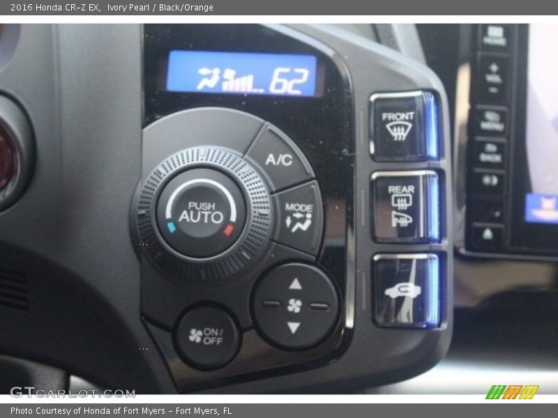 Ivory Pearl / Black/Orange 2016 Honda CR-Z EX