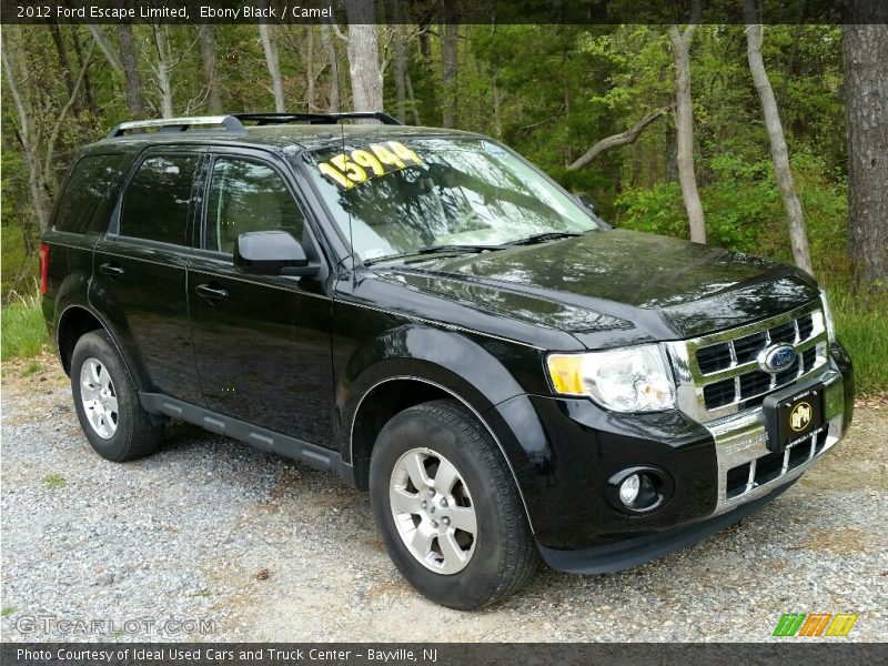 Ebony Black / Camel 2012 Ford Escape Limited
