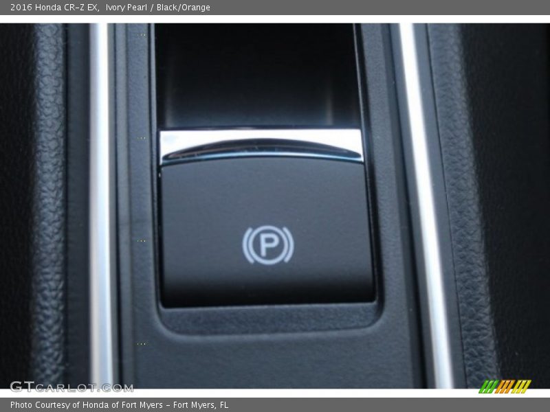 Ivory Pearl / Black/Orange 2016 Honda CR-Z EX