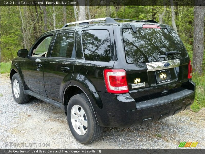 Ebony Black / Camel 2012 Ford Escape Limited